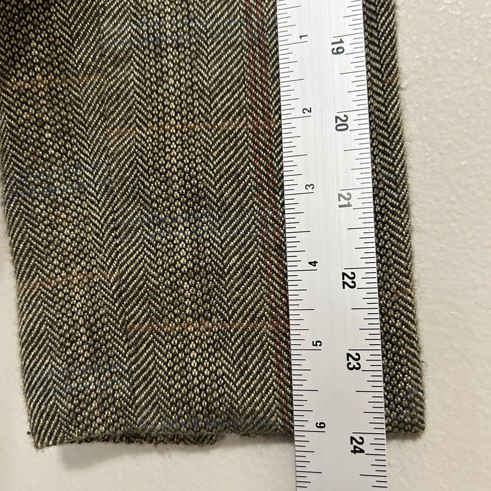 Women's Cottagecore Blazer 10 Brown Herringbone Floral Embroidered Dark Academia - Picture 12 of 12